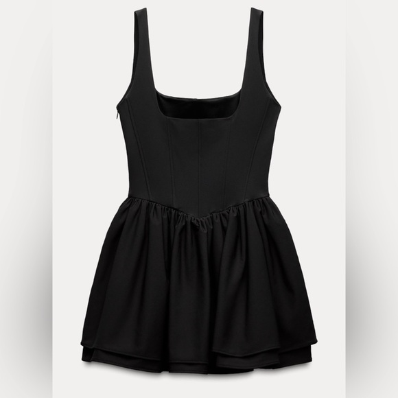 Zara Black Corset Dress - Picture 1 of 5